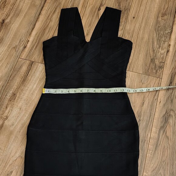 Rachael G Stretch Dress with Thick Straps in Black - Picture 11 of 12